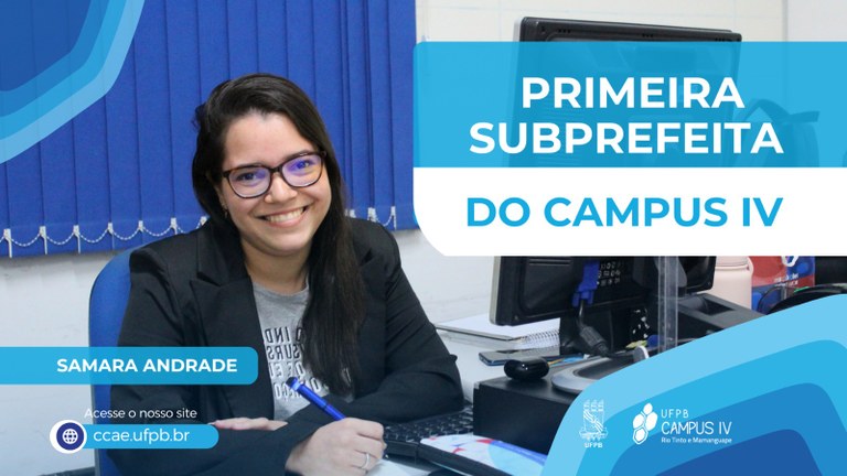 Com formação em Engenharia Civil, Samara Andrade assumiu a função na última semana (20/03)